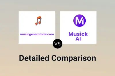 musicgeneratorai.com vs Musick AI