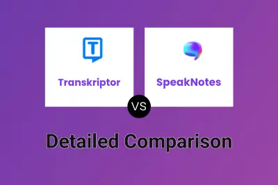 Transkriptor vs SpeakNotes