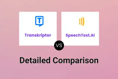 Transkriptor vs SpeechText.AI