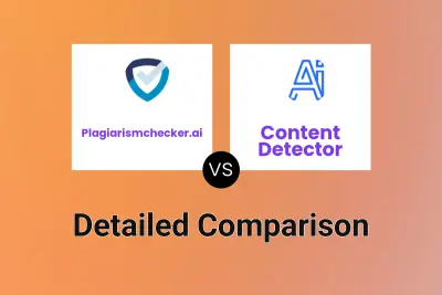Plagiarismchecker.ai vs Content Detector
