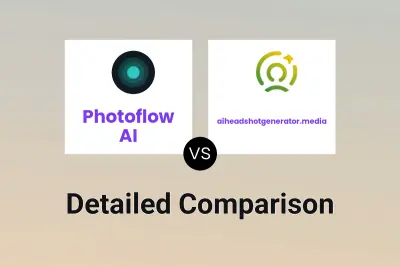 Photoflow AI vs aiheadshotgenerator.media