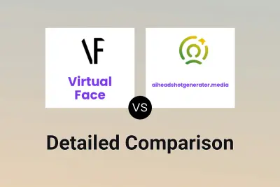 Virtual Face vs aiheadshotgenerator.media
