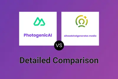 PhotogenicAI vs aiheadshotgenerator.media