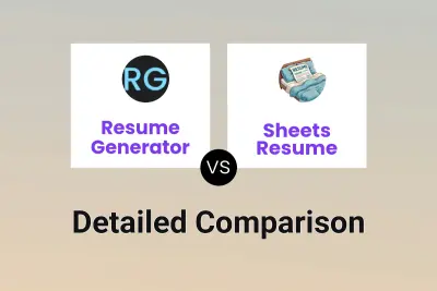 Resume Generator vs Sheets Resume