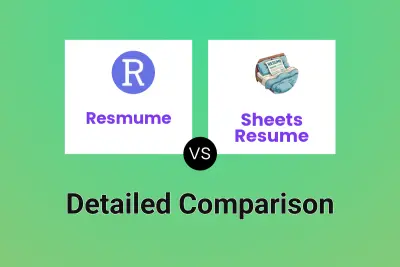Resmume vs Sheets Resume