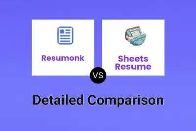 Resumonk vs Sheets Resume