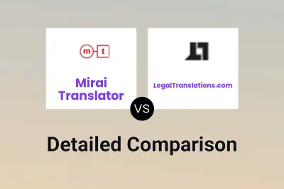 Mirai Translator vs LegalTranslations.com