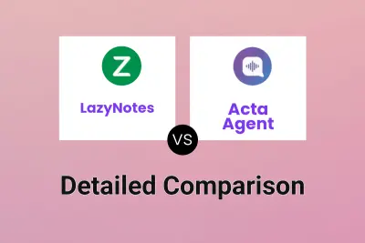 LazyNotes vs Acta Agent