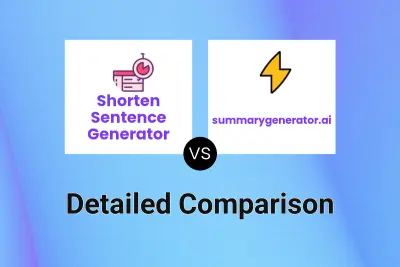 Shorten Sentence Generator vs summarygenerator.ai