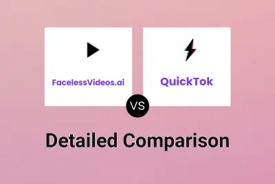 FacelessVideos.ai vs QuickTok