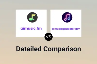 aimusic.fm vs aimusicgenerator.dev