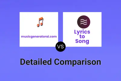 musicgeneratorai.com vs Lyrics to Song