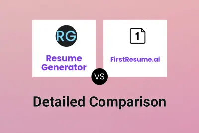 Resume Generator vs FirstResume.ai
