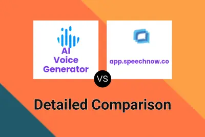 AI Voice Generator vs app.speechnow.co