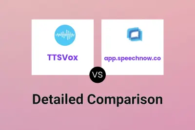 TTSVox vs app.speechnow.co