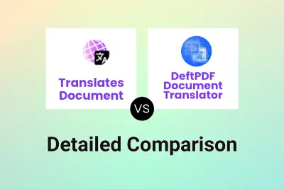 Translates Document vs DeftPDF Document Translator