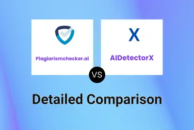 Plagiarismchecker.ai vs AIDetectorX