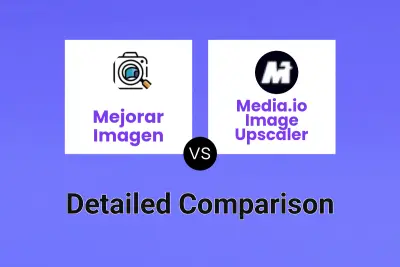 Mejorar Imagen vs Media.io Image Upscaler