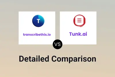 transcribethis.io vs Tunk.ai