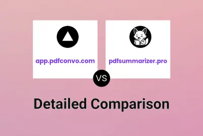 app.pdfconvo.com vs pdfsummarizer.pro