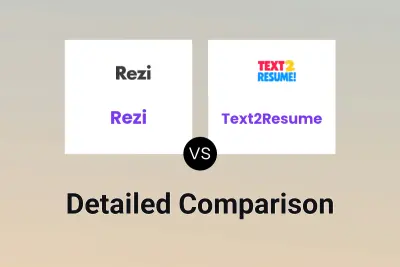 Rezi vs Text2Resume