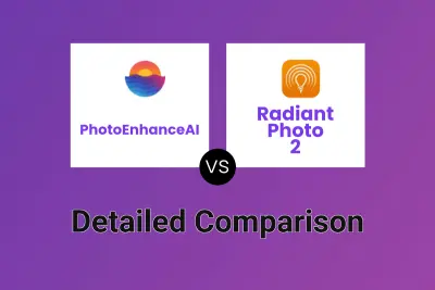 PhotoEnhanceAI vs Radiant Photo 2