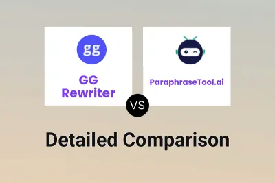 GG Rewriter vs ParaphraseTool.ai