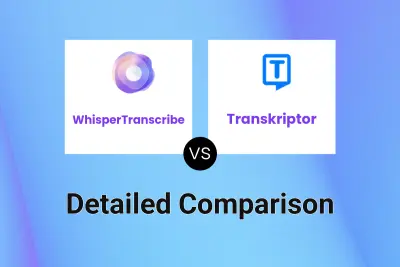 WhisperTranscribe vs Transkriptor