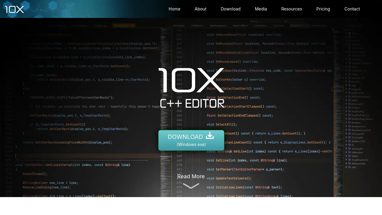 10x - A High-Performance C++ Editor for Professionals