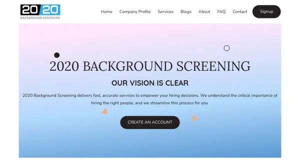 2020 Background Screening