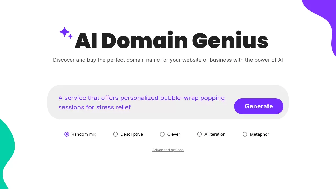 AI Domain Genius