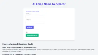 AI Email Name Generator