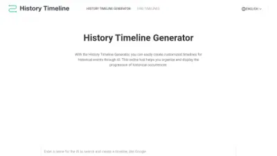 AI History Timeline Generator