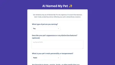 AI Named My Pet