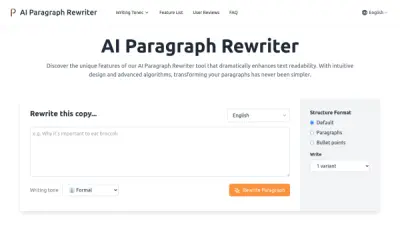 AI Paragraph Rewriter