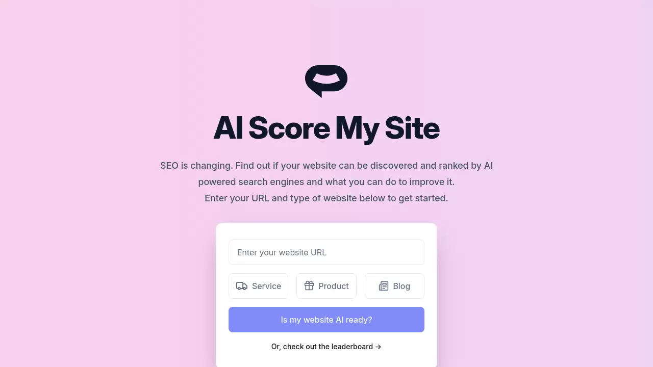 AI Score My Site