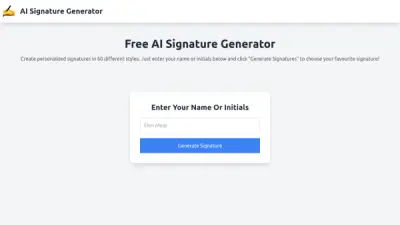 AI Signature Generator