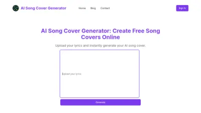 AI Song Cover Generator