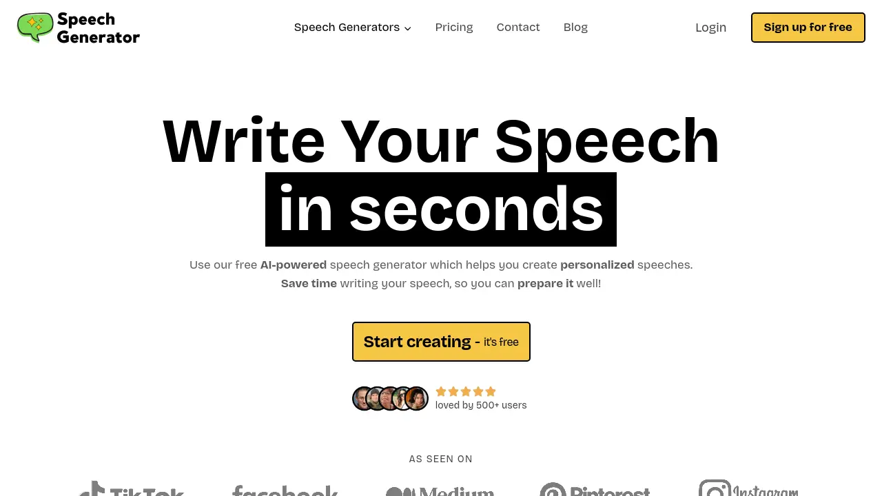 AI Speech Generator