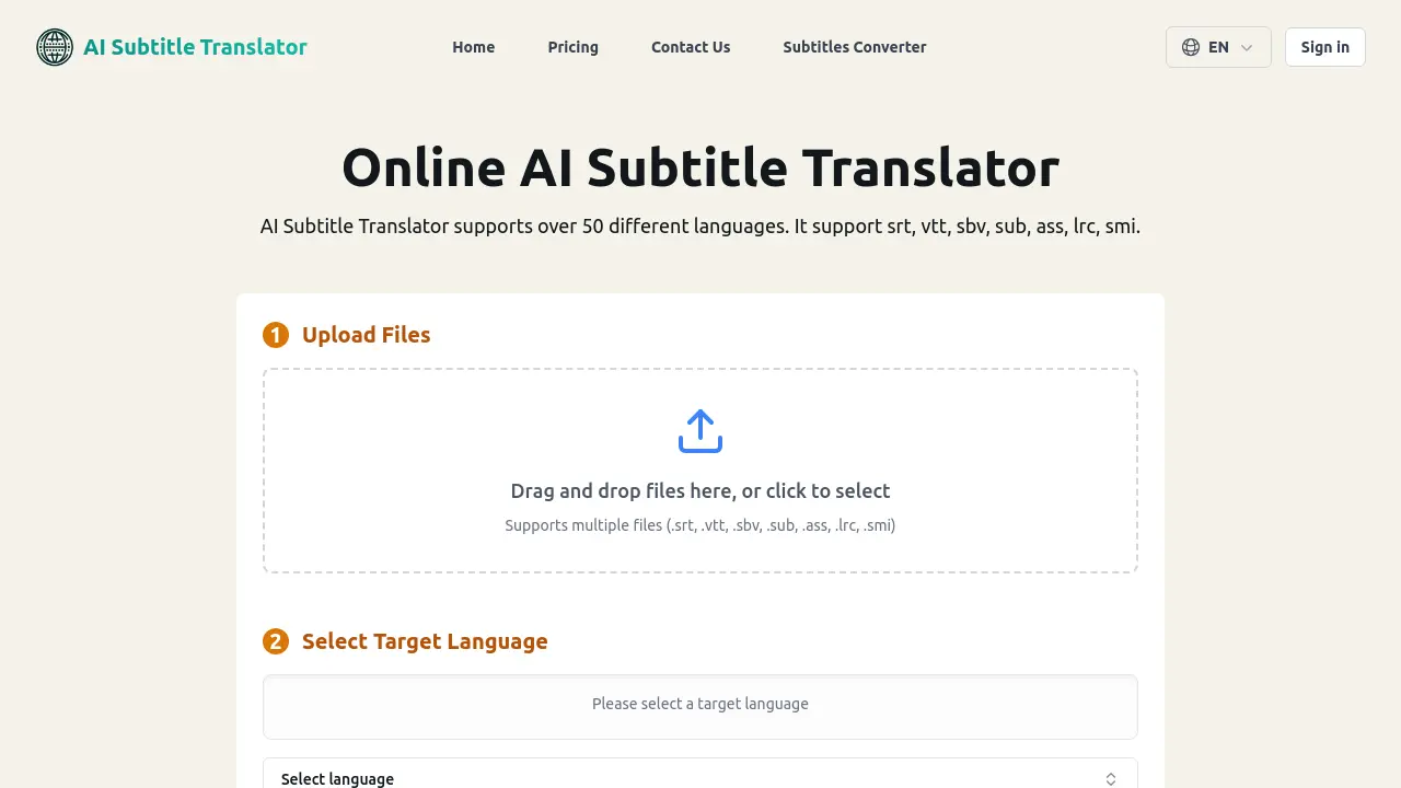 AI Subtitle Translator