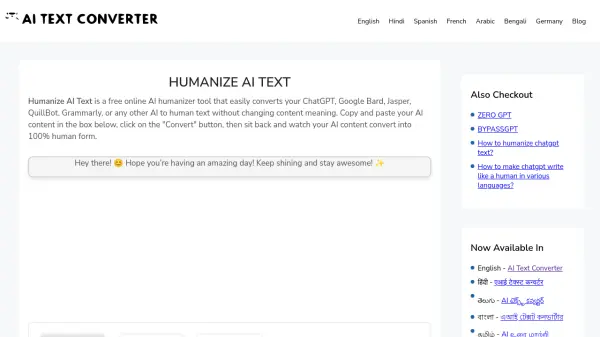 AI Text Converter