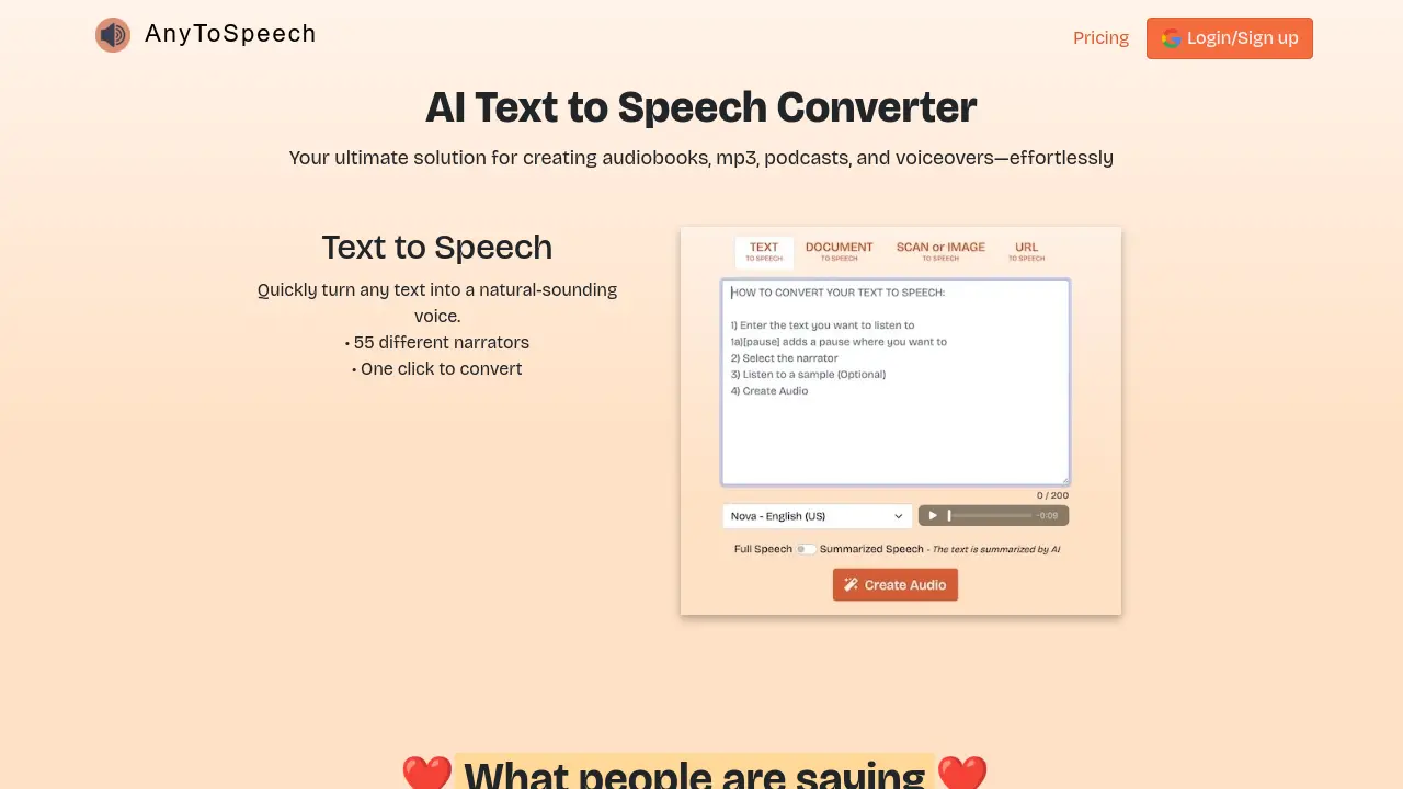 AnyToSpeech