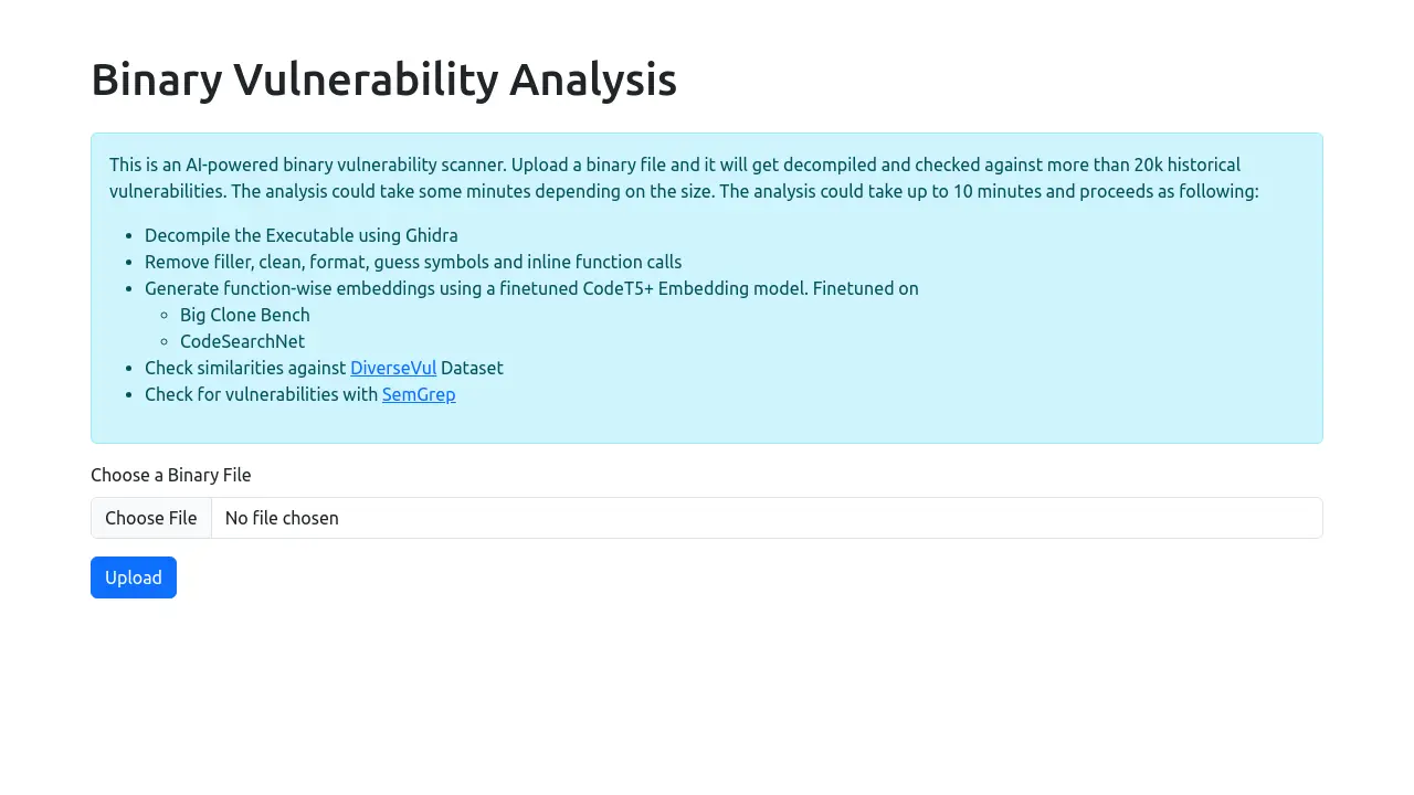 Binary Vulnerability Analysis