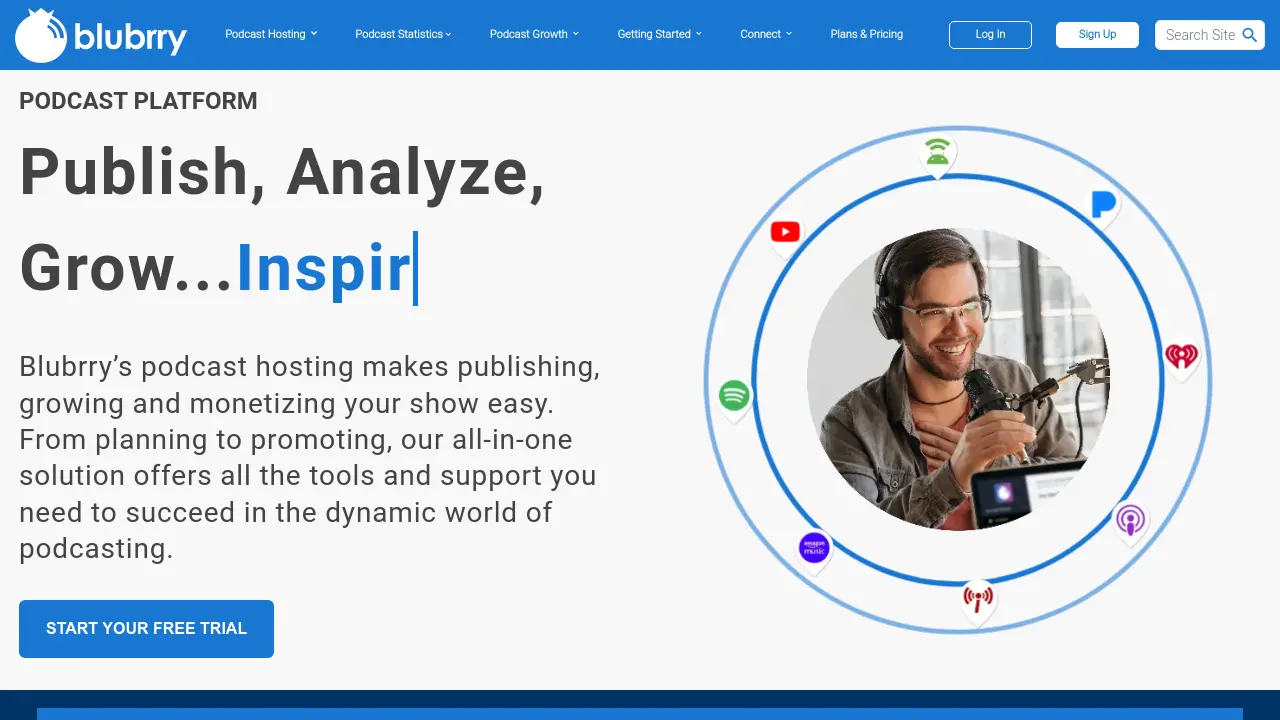Blubrry screenshot