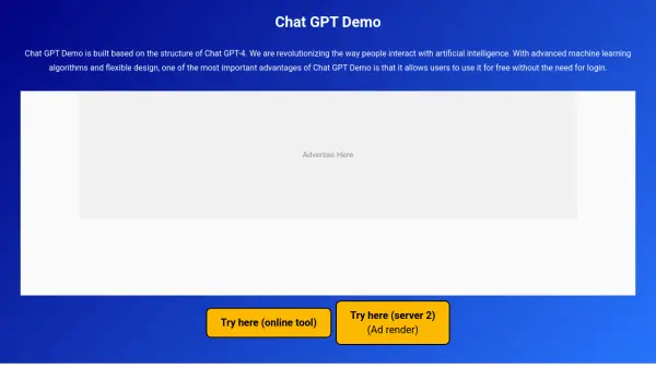 Chat GPT Demo