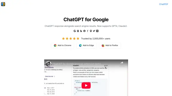 ChatGPT for Google