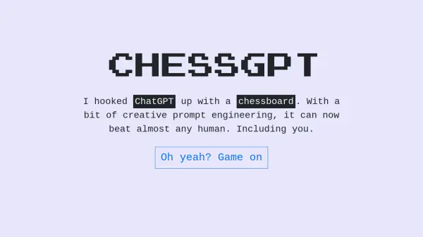 ChessGPT