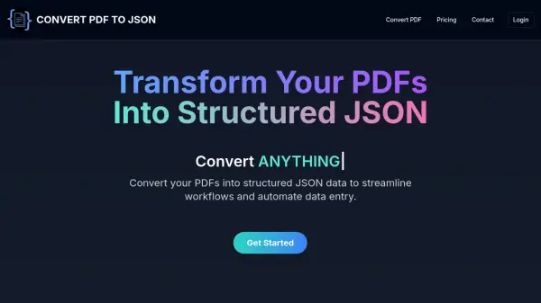 Convert PDF to JSON