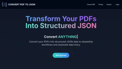 Convert PDF to JSON