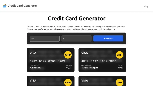 Credit Card Generator